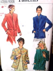 7569 VOGUE 70S LONGER POCKET JACKET QLTD OR NOT PATTERN 14
